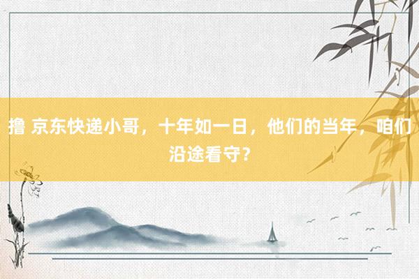 撸 京东快递小哥，十年如一日，他们的当年，咱们沿途看守？