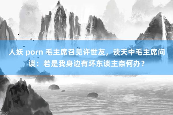 人妖 porn 毛主席召见许世友，谈天中毛主席问谈：若是我身边有坏东谈主奈何办？